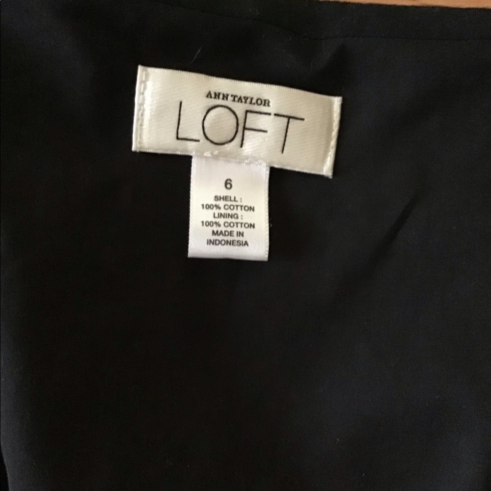 NEVER WORN LOFT COTTON SLEEVELESS LINED ALINE VNECK LIGHTWEIGHT BOHEMIAN DRESS 6 - Picture 10 of 11